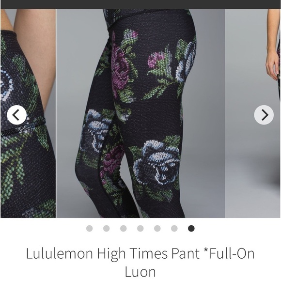 7. Lululemon High Times Crops - Picture 1 of 5